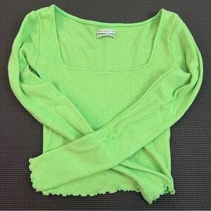 Urban Outfitters Vibrant Green Knit Top